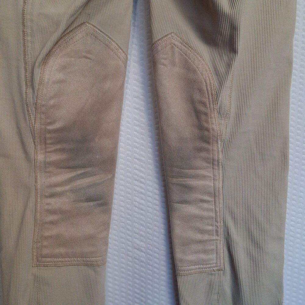 Goode Rider Women's Tan Ribbed Riding Breeches Pants Size 24R - Picture 9 of 12